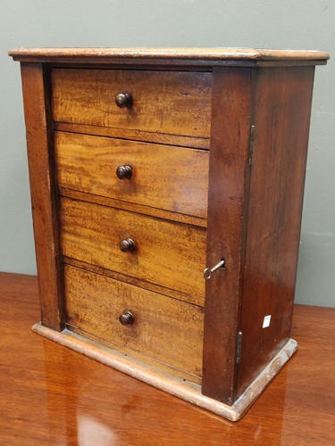 Lot 397 - A Victorian mahogany table collector’s cabinet,...