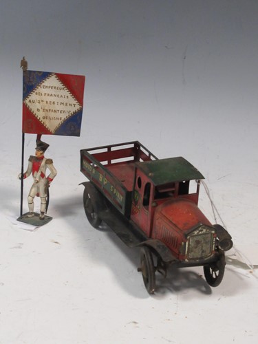 Lot 162 - A Wells of London vintage tin plate toy lorry,...