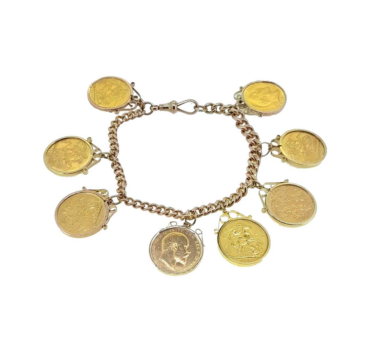 Lot 182 - A sovereign bracelet