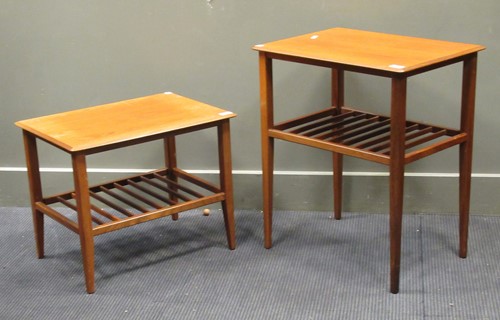 Lot 512 - Two 20th century teak occasional tables, the...