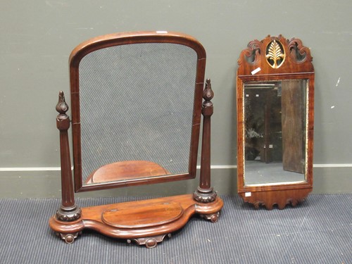 Lot 396 - A late Victorian mahogany dressing table swing...