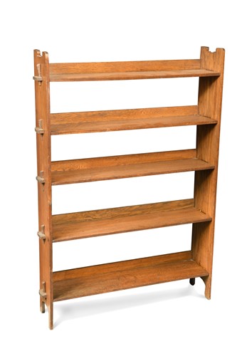 Lot 214 - An Arts & Crafts oak bookcase