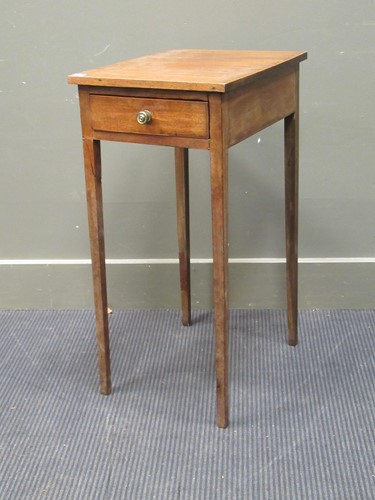 Lot 421 - a 19th century mahogany side table with a...