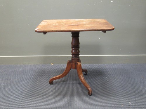 Lot 456 - A 19th century tripod table, the rounded...