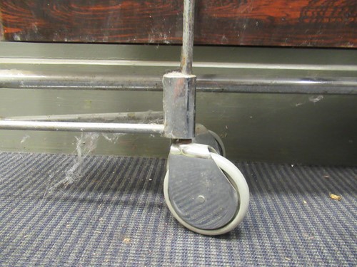 Lot 524 - Chrome and rosewood effect folding tea trolley
