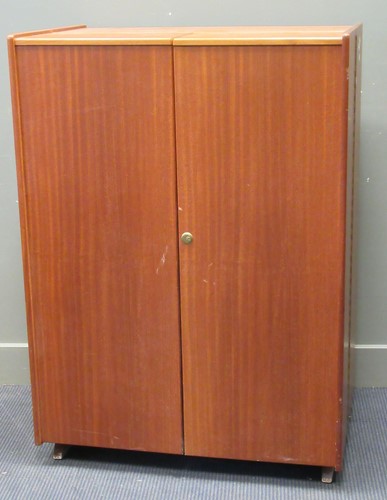 Lot 525 - A teak folding box desk by Mummenthaler & Meier