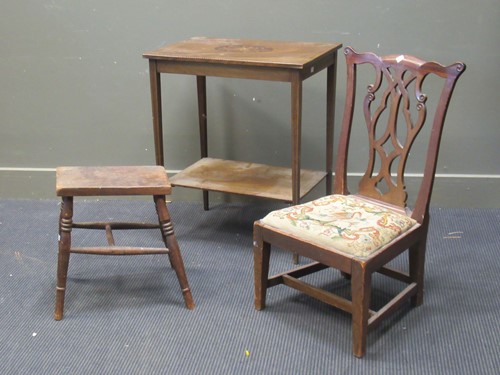 Lot 411 - An Edwardian inlaid mahogany rectangular...