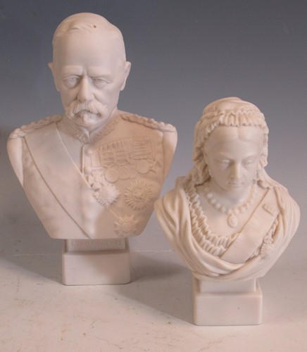 Lot 184 - A Robinson & Leadbeater Parian bust of Lord...