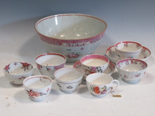Lot 183 - A collection of 18th century English porcelain,...