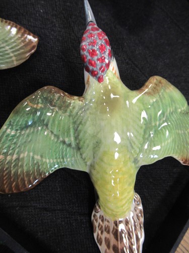 Lot 185 - A set of three Beswick flying Woodpeckers...