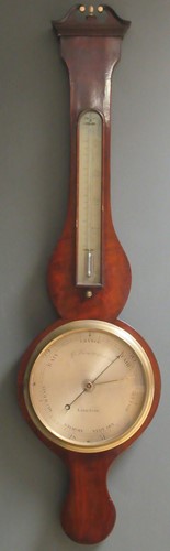 Lot 147 - A 19th century mahogany wheel barometer