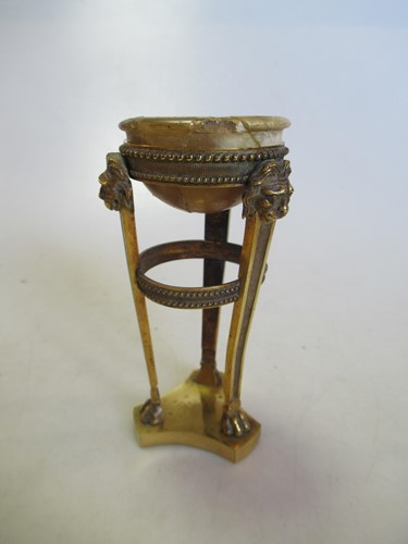 Lot 196 - A Regency gilt bronze and marble cassolette,...