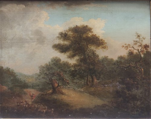 Lot 307 - Follower of George Morland landscape with...