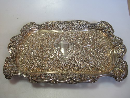Lot 250 - A hallmarked silver dish by Henry Matthews,...
