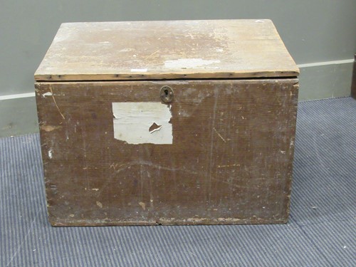 Lot 498 - A late nineteenth century grained pine trunk