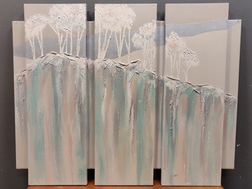 Lot 327 - Modern Danish school, a triptych