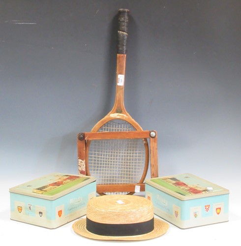 Lot 187 - Two Milady rectangular tins, the hinged lids...