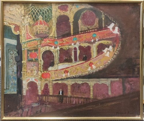 Lot 339 - Richard Beer the interior of an opera house...