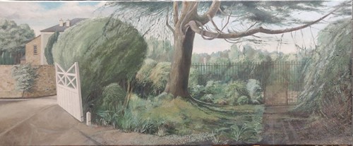 Lot 341 - Richard Finch A cedar tree by the garden gate...