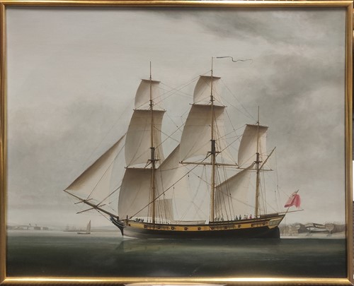 Lot 345 - A collection of six marine pictures including...