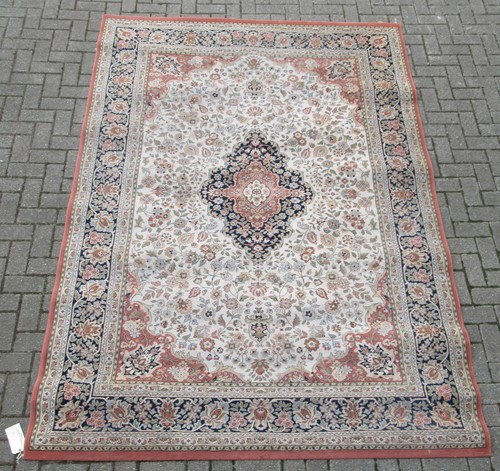 Lot 566 - Two machine made rugs of Persian design