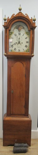 Lot 188 - A mahogany longcase clock, with Roman chapter...