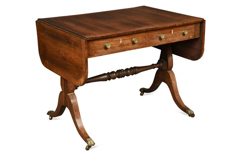 Lot 357 - A Regency rosewood and crossbanded sofa table