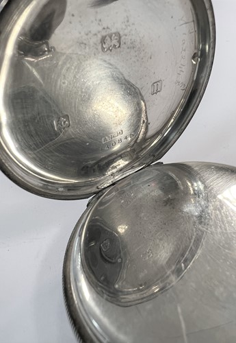 Lot 266 - American Waltham Watch Co, Waltham - A Sterling silver open faced 'Traveller' pocket watch