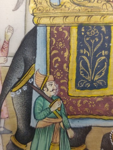 Lot 282 - 4 Indian miniature paintings from Udaipur on...