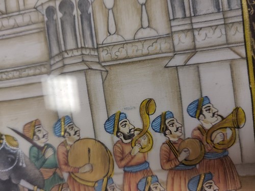 Lot 282 - 4 Indian miniature paintings from Udaipur on...