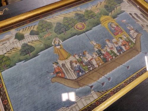 Lot 282 - 4 Indian miniature paintings from Udaipur on...