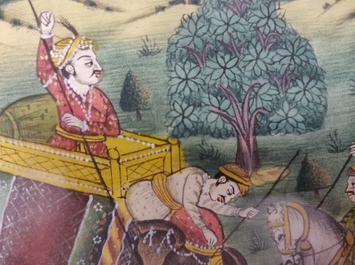 Lot 282 - 4 Indian miniature paintings from Udaipur on...