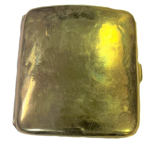 Lot 397 - An early 20th century 9ct gold pocket cigarette case