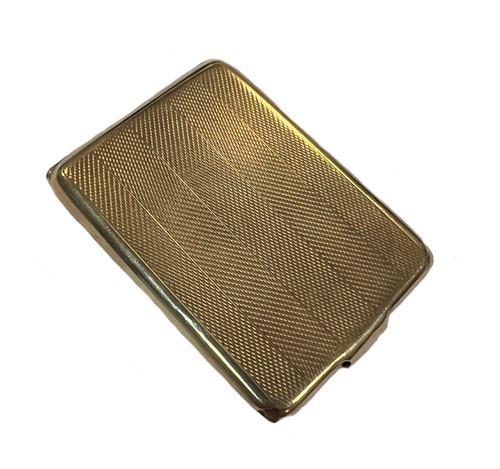 Lot 398 - A 9ct gold book match case