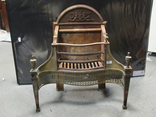 Lot 580 - An early 19th century, iron and brass...