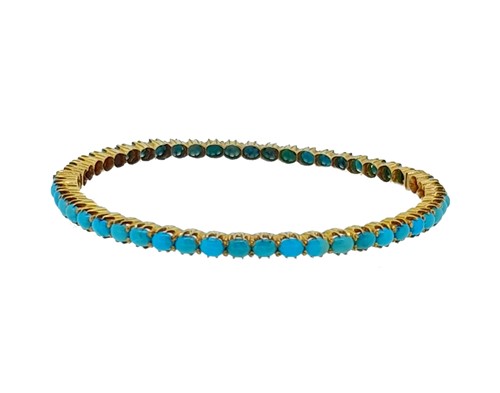 Lot 112 - A turquoise bangle