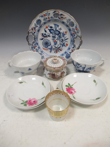 Lot 129 - A collection of various Meissen items and...