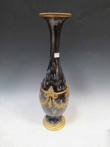 Lot 55 - A large gilt metal mounted vase, 48cm high