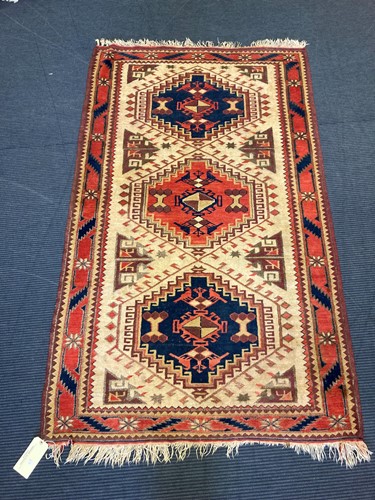 Lot 596 - A Turkish Kazak, 200 x 114cm