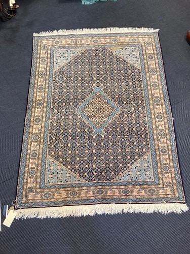 Lot 598 - A Tabriz rug blue, 200 x 144cm