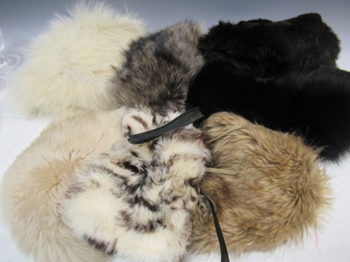 Lot 144 - A collection of fur hats of varying types of fur