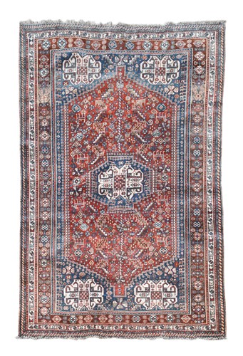 Lot 382 - A tribal Qashqai carpet, circa 1940