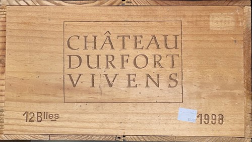 Lot 1012 - Chateau Durfort Vivens, Margaux 2eme Cru 1998,...