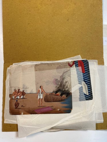 Lot 124 - Twelve Indian paintings on mica