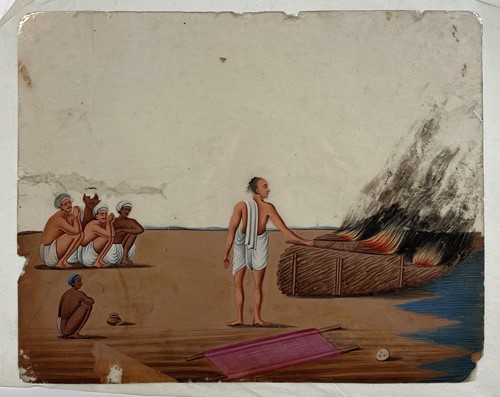 Lot 124 - Twelve Indian paintings on mica