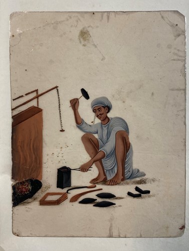 Lot 124 - Twelve Indian paintings on mica