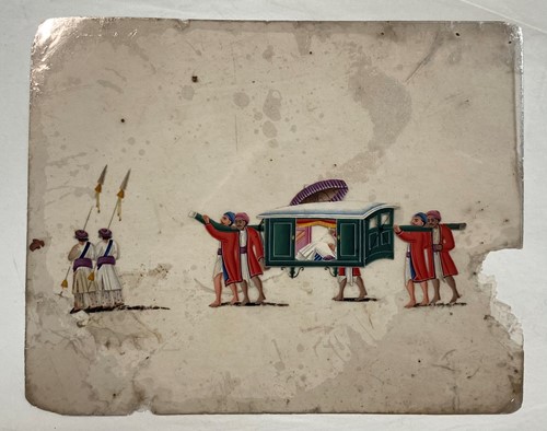 Lot 124 - Twelve Indian paintings on mica