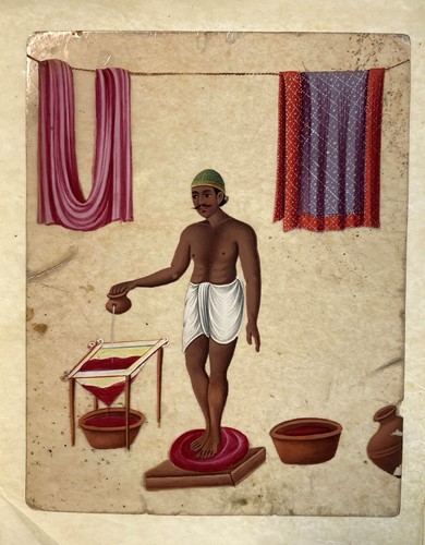 Lot 124 - Twelve Indian paintings on mica