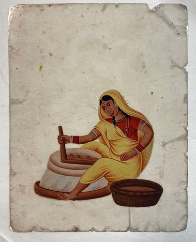Lot 124 - Twelve Indian paintings on mica