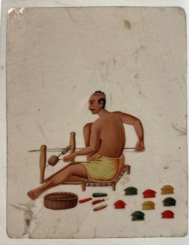 Lot 124 - Twelve Indian paintings on mica